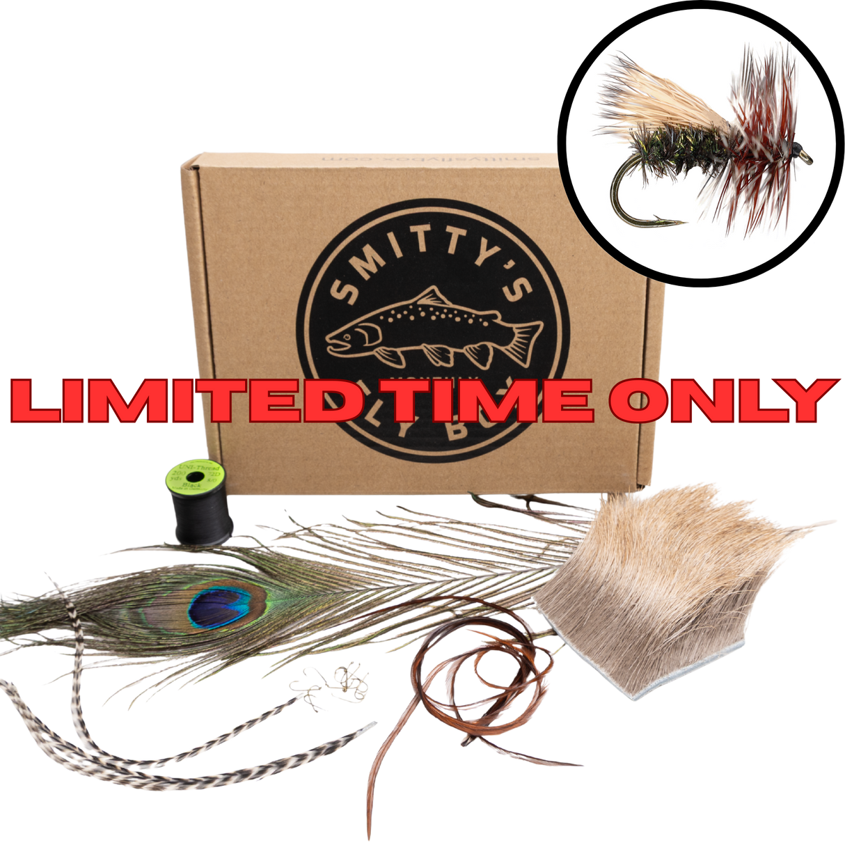 Peacock Caddis - Tying Bundle