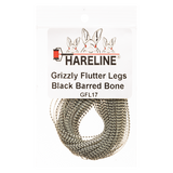 Hareline Grizzly Flutter Legs - Black Barred