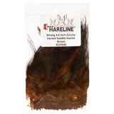 Hareline Strung Grizzly Saddle Hackle 4-6 Inch