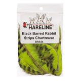 Hareline Black Barred Rabbit Strips