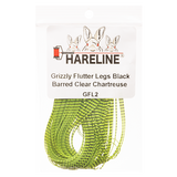 Hareline Grizzly Flutter Legs - Black Barred