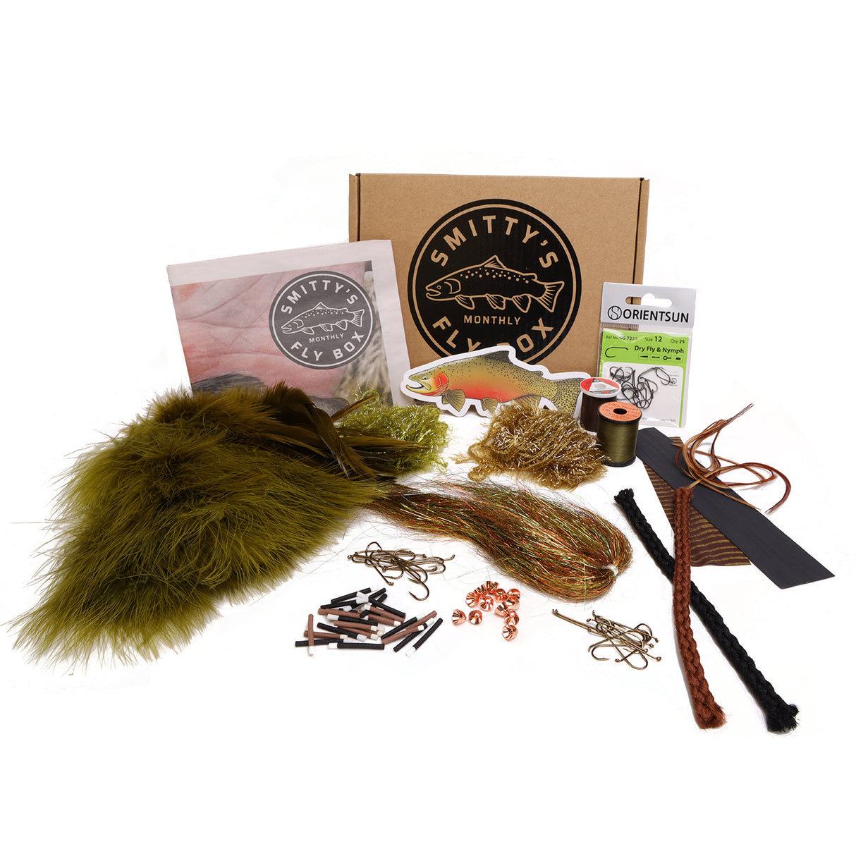 Beginner and Intermediate Fly Tying Subscription Box