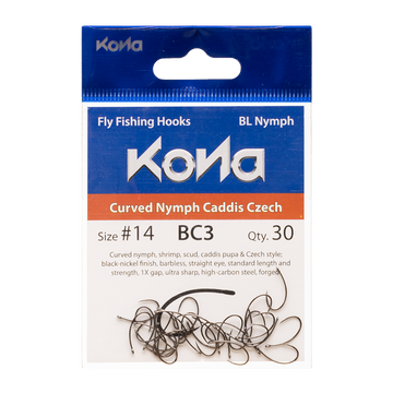 Barbless Curved Nymph Caddis Czech (BC3) – KONA FIshing Products