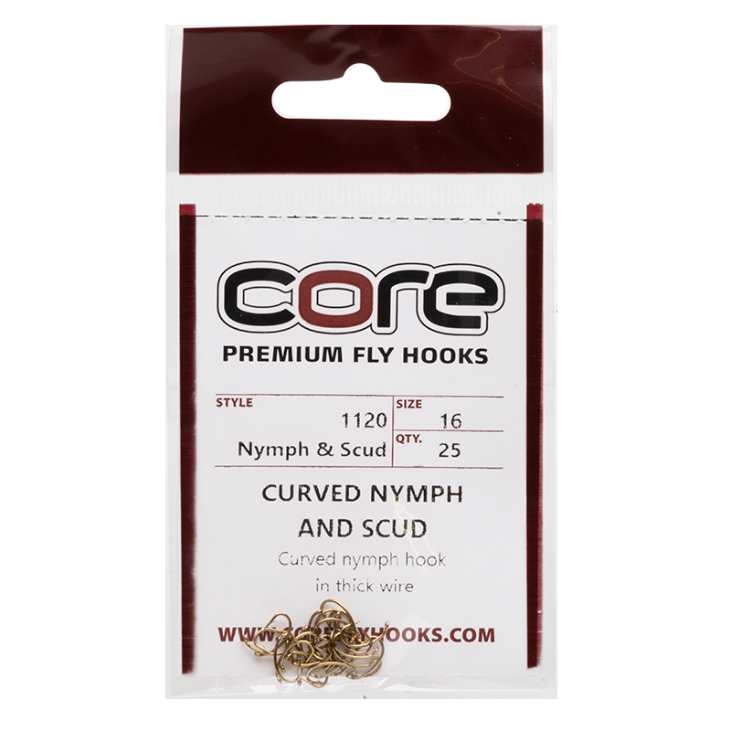 Core Premium Curved Nymph and Scud Hooks