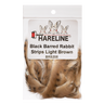 Hareline Black Barred Rabbit Strips