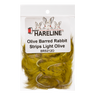 Hareline Olive Barred Rabbit Strips