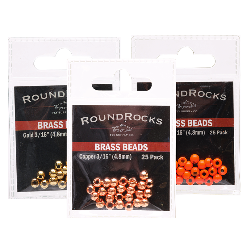 RoundRocks Brass Beads