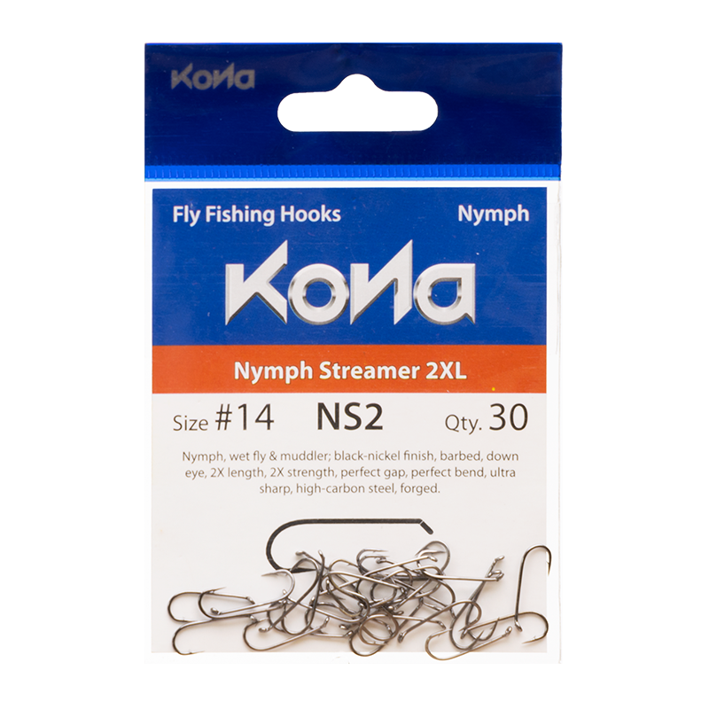 Kona Nymph Streamer 2XL Hooks