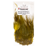 Hareline Strung Saddle Hackle 5-7 Inches