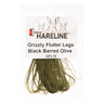 Hareline Grizzly Flutter Legs - Black Barred