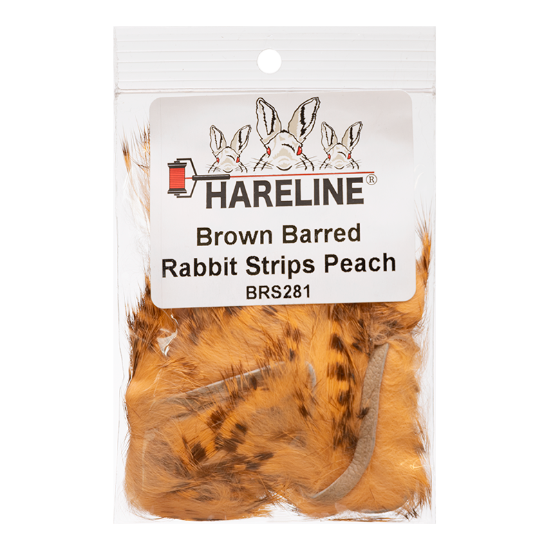 Hareline Brown Barred Rabbit Strips