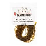 Hareline Grizzly Flutter Legs - Black Barred