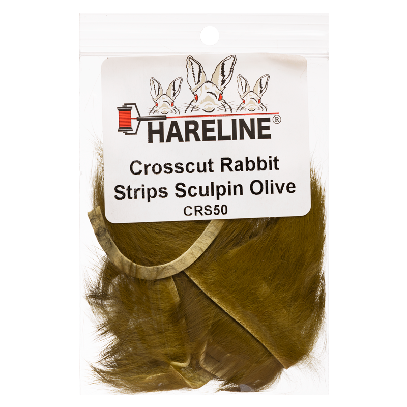 Hareline Cross-cut Rabbit Strips