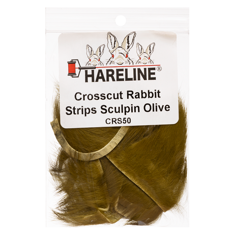 Hareline Cross-cut Rabbit Strips