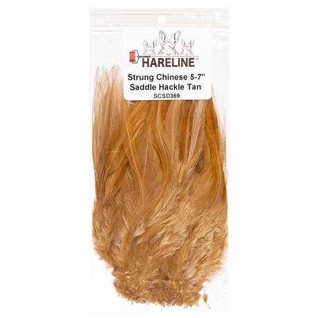 Hareline Strung Saddle Hackle 5-7 Inches