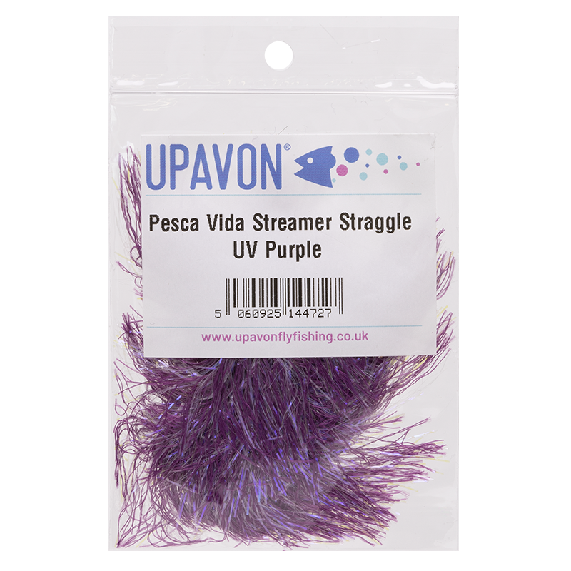 UV Purple Pesca Vida Streamer Straggle Hackle