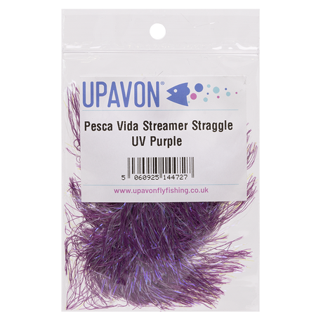 UV Purple Pesca Vida Streamer Straggle Hackle