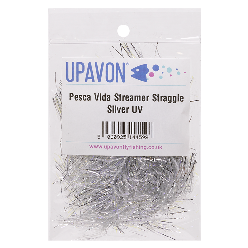 UV Silver Pesca Vida Streamer Straggle Hackle