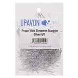 UV Silver Pesca Vida Streamer Straggle Hackle