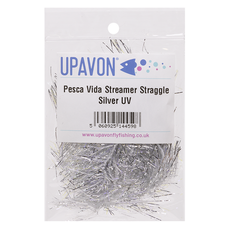 UV Silver Pesca Vida Streamer Straggle Hackle