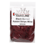 Hareline Black Barred Rabbit Strips