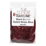 Hareline Black Barred Rabbit Strips