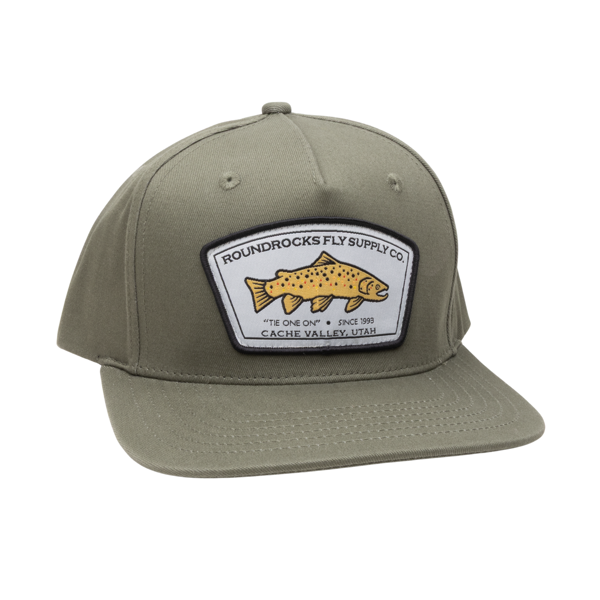 RoundRocks Pale Olive Snapback Hat