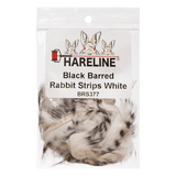 Hareline Black Barred Rabbit Strips