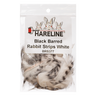 Hareline Black Barred Rabbit Strips