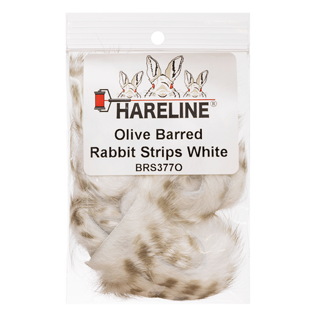 Hareline Olive Barred Rabbit Strips