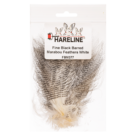 Fine Black Barred Marabou Feathers