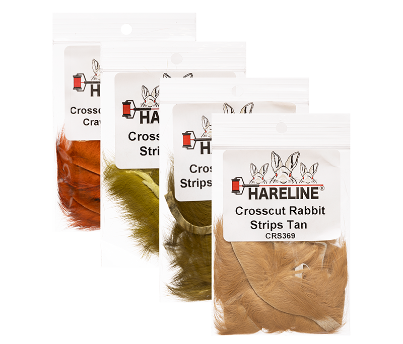 Hareline Cross-cut Rabbit Strips