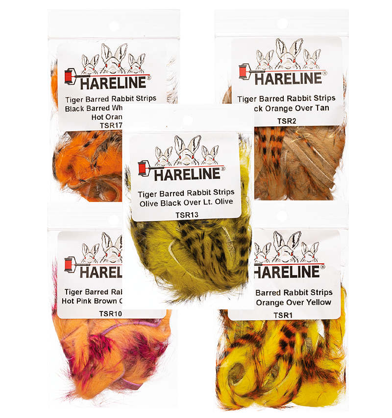 Hareline Tiger Barred Rabbit Strips