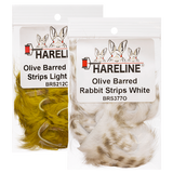 Hareline Olive Barred Rabbit Strips