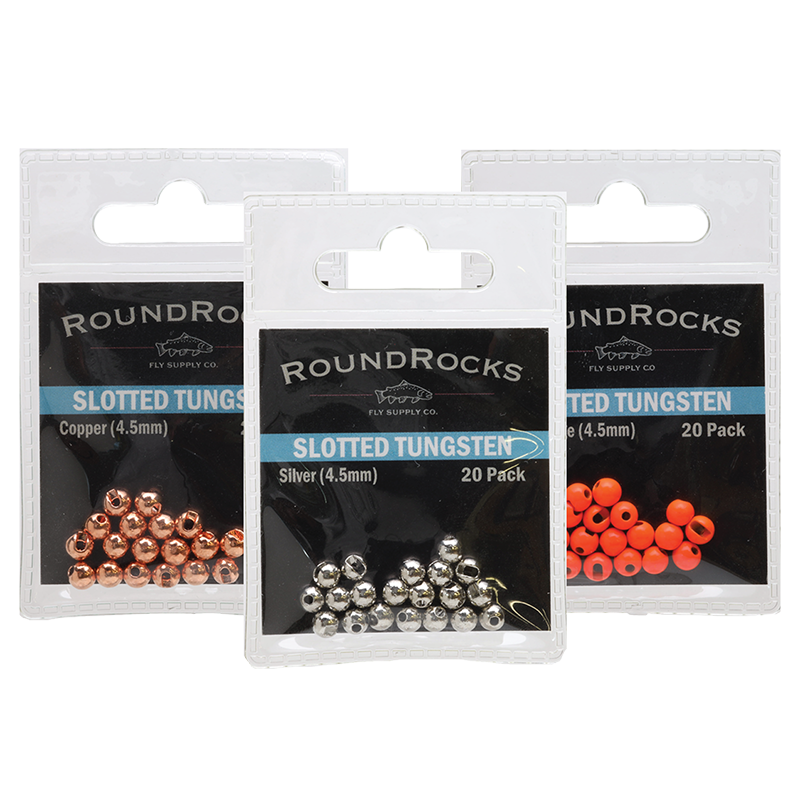 RoundRocks Slotted Tungsten Beads