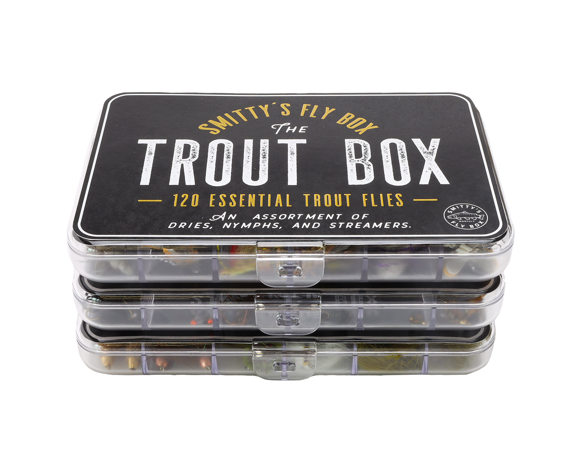 contents of dry fly fishing tackle box Trout Box – Smitty's Fly Box