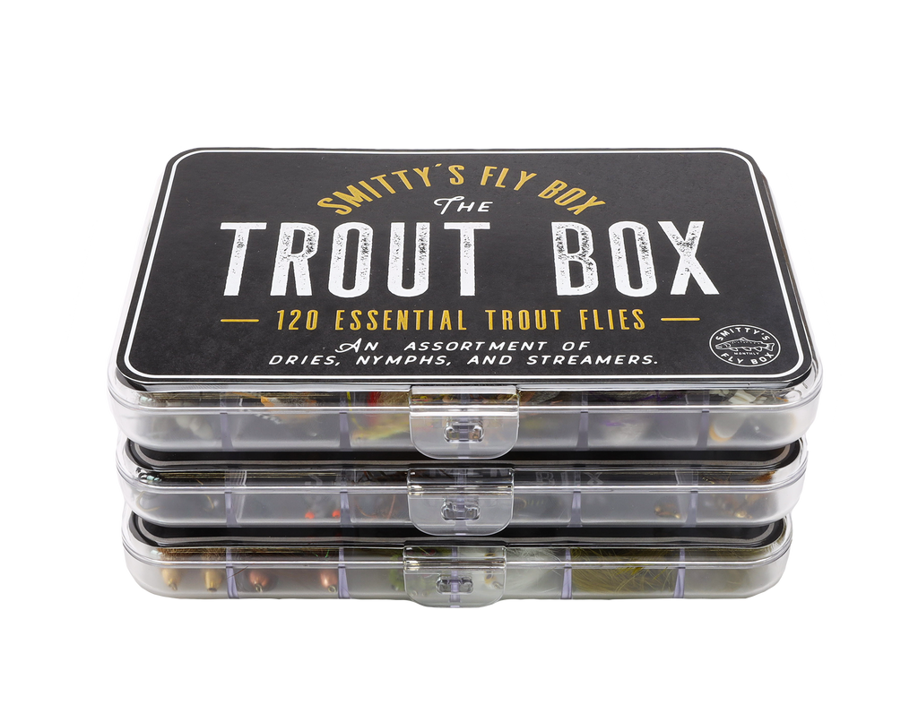 Trout lures in fly box stock image. Image of dries, exclusive - 2277467