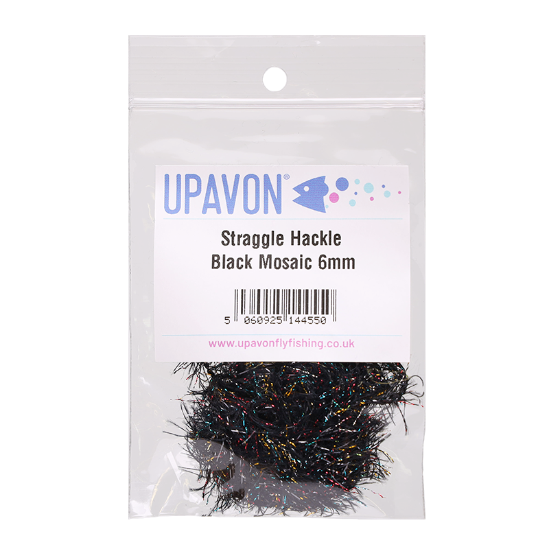 Black Mosaic Upavon Straggle Hackle