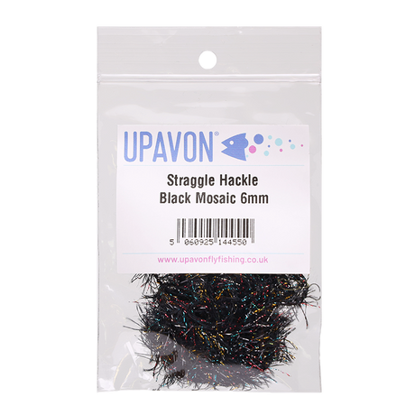 Black Mosaic Upavon Straggle Hackle